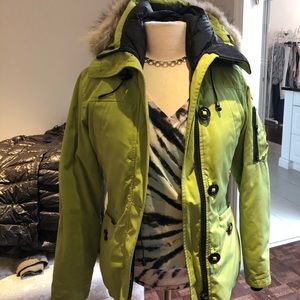 Lime Green Canada Goose Winter Coat